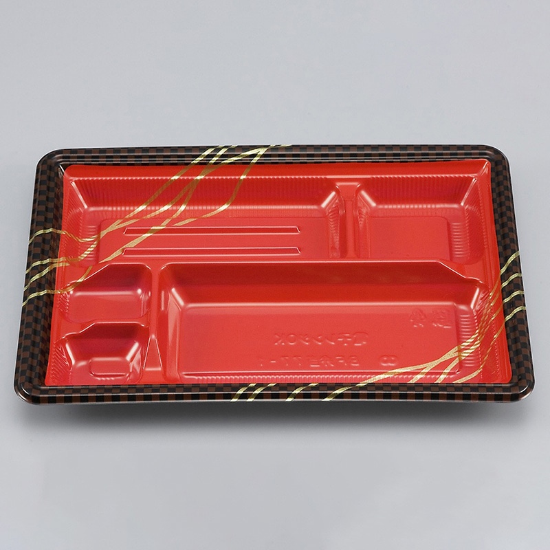 シーピー化成 弁当容器 BF弁当 本体 77-1 市松 50個/袋(ご注文単位12袋)【直送品】