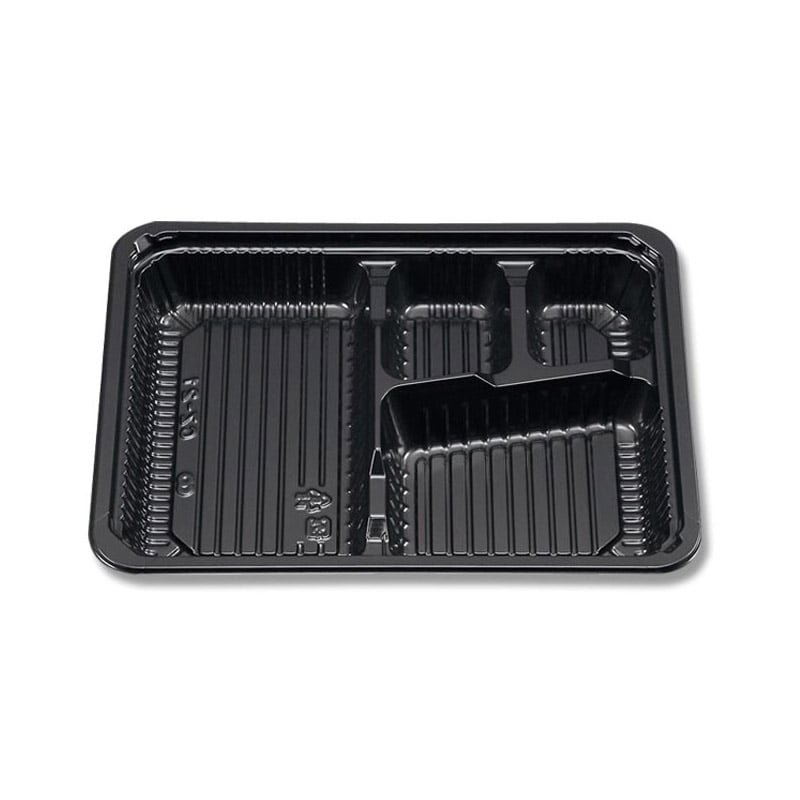 シーピー化成 弁当容器 新CZ-21 BS黒 本体 50枚/袋