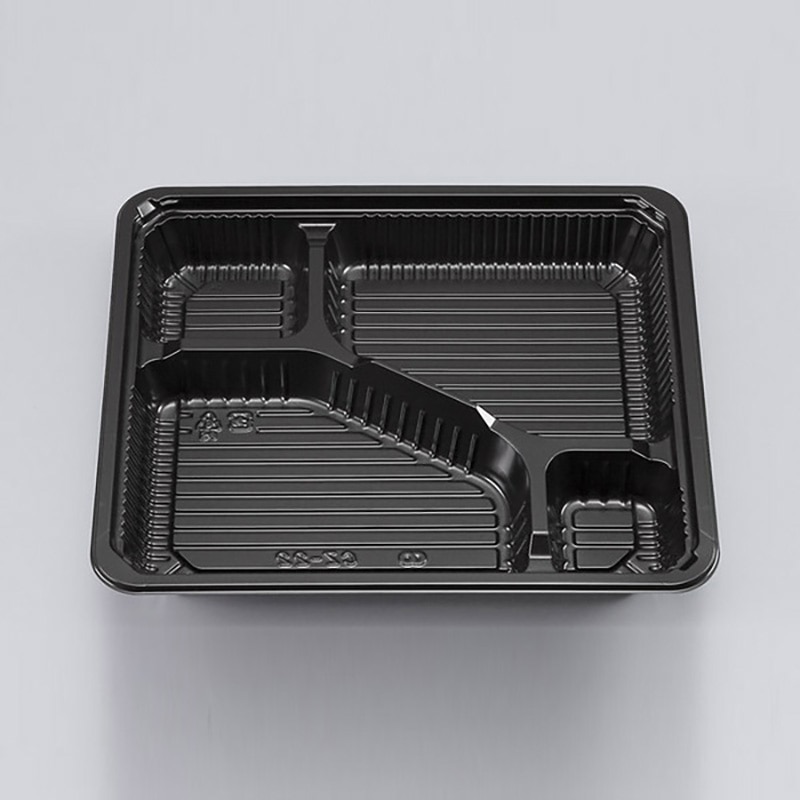 シーピー化成 弁当容器 新CZ-22 BS黒 本体 50枚/袋