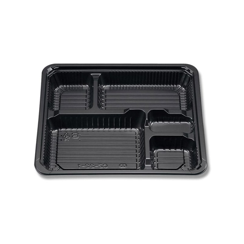 シーピー化成 弁当容器 新CZ-22-1 BS黒 本体 50枚/袋