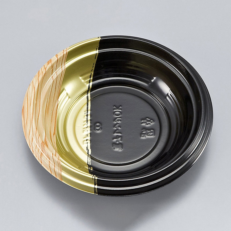 シーピー化成 丼容器　BF折丼　本体 34 霧島黒 50枚/袋（ご注文単位18袋）【直送品】