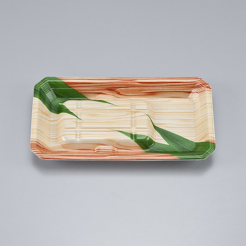 シーピー化成 うなぎ用トレー　新匠-ウナギ 20-11 笹木目 50枚/袋（ご注文単位36袋）【直送品】