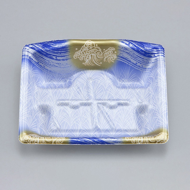 シーピー化成 刺身用トレー　SFサシミ 52 荒磯青 50枚/袋（ご注文単位18袋）【直送品】