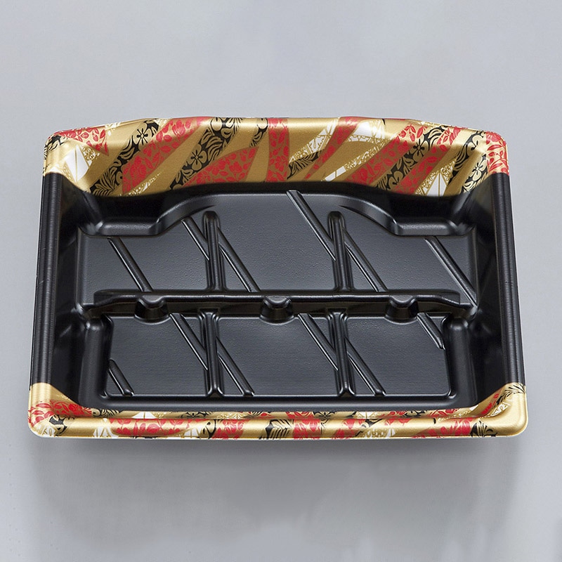 シーピー化成 刺身容器 SFサシミ 本体 56 絹織 50枚/袋(ご注文単位8袋)【直送品】