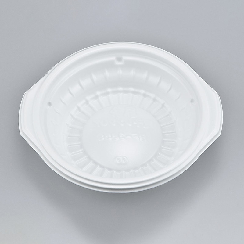 シーピー化成 鍋型容器　BF-385S　本体  ホワイト 50枚/袋（ご注文単位18袋）【直送品】