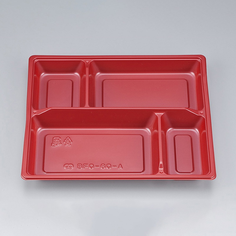 シーピー化成 弁当容器 中仕切 BFO-60-A 赤BS 50枚/袋(ご注文単位12袋)【直送品】