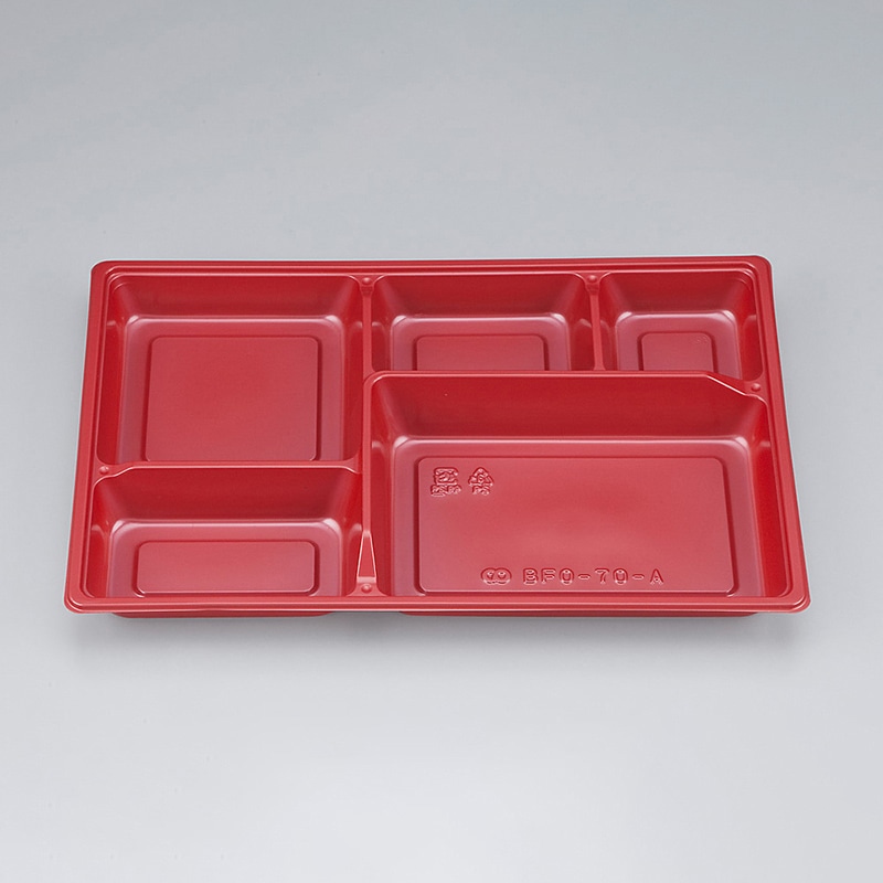 シーピー化成 弁当容器 中仕切 BFO-70-A 赤BS 50枚/袋(ご注文単位12袋)【直送品】