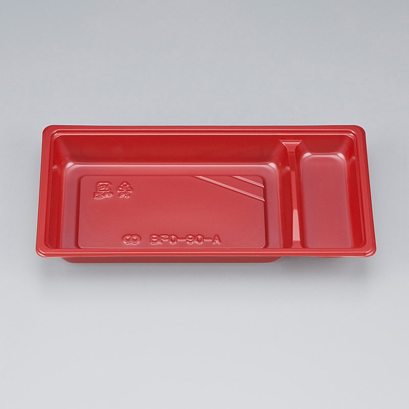 シーピー化成 弁当容器　中仕切 BFO-90-A 赤BS 50枚/袋（ご注文単位24袋）【直送品】