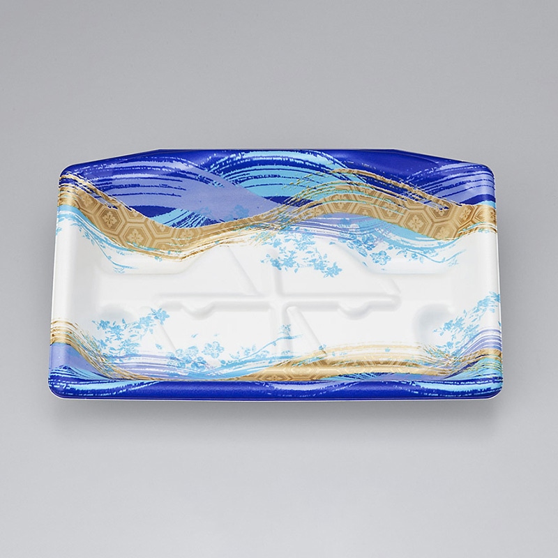 シーピー化成 刺身容器　SFサシミ　本体 53 青清水 50枚/袋（ご注文単位18袋）【直送品】