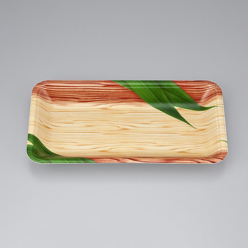 >シーピー化成 汎用トレー 新LQ 13-25 笹木目 100枚/袋(ご注文単位15袋)【直送品】