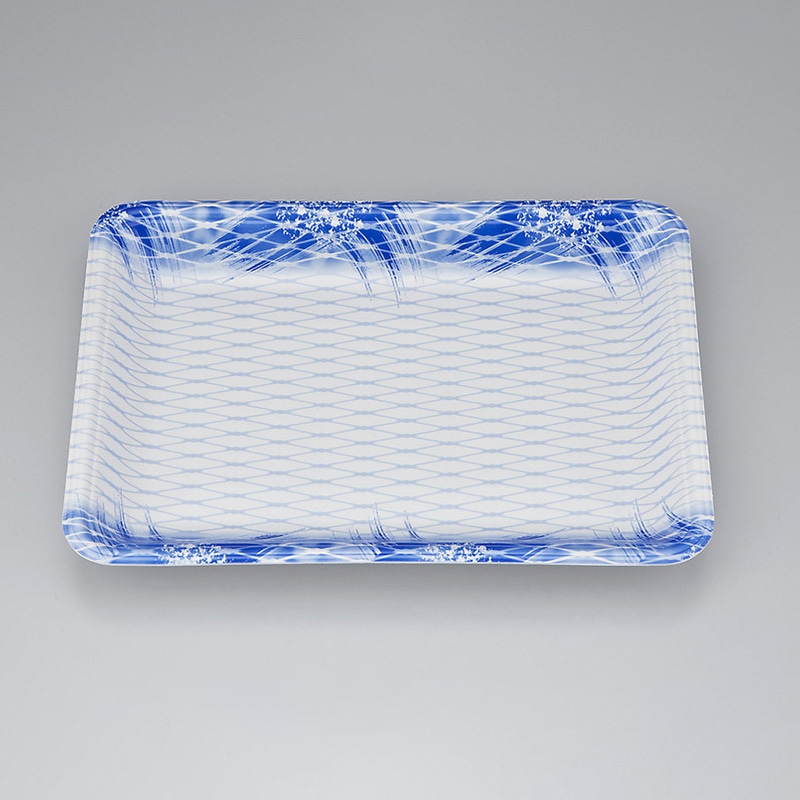 >シーピー化成 汎用トレー 新LQ 18-25 うしお青 100枚/袋(ご注文単位9袋)【直送品】