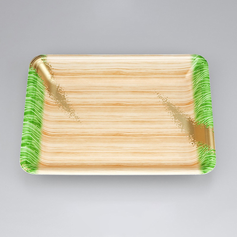 >シーピー化成 汎用トレー 新LQ 20-30 浜唄緑 100枚/袋(ご注文単位9袋)【直送品】