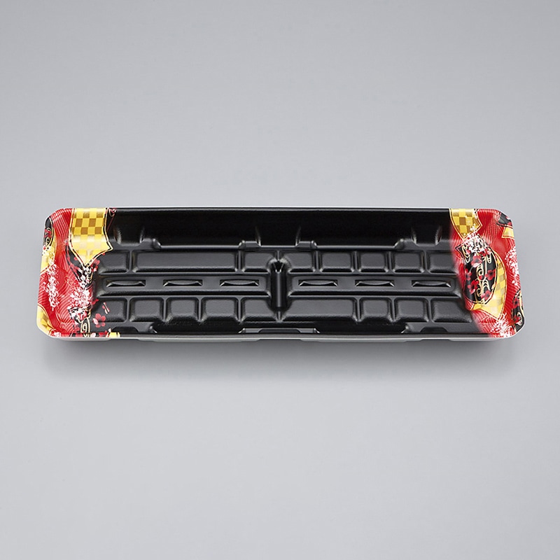 シーピー化成 精肉用トレー LFM-4深 舞扇赤 50枚/袋（ご注文単位20袋）【直送品】