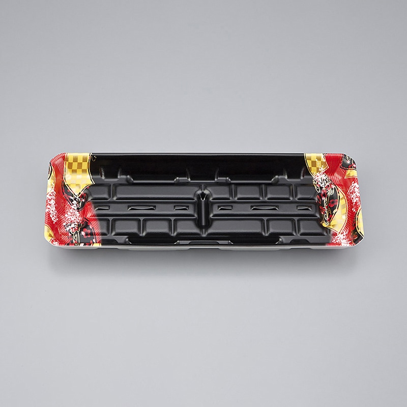 シーピー化成 精肉用トレー LFM-3深 舞扇赤 50枚/袋（ご注文単位20袋）【直送品】