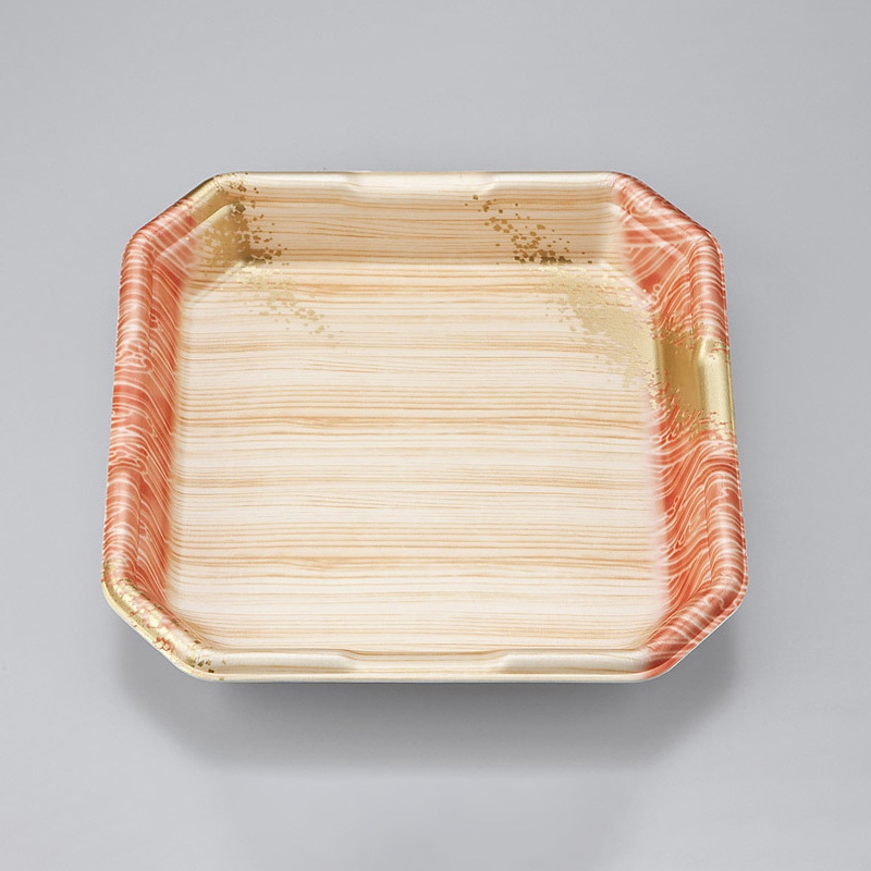 シーピー化成 精肉用トレー L-カク2 浜唄茶 50枚/袋(ご注文単位12袋)【直送品】