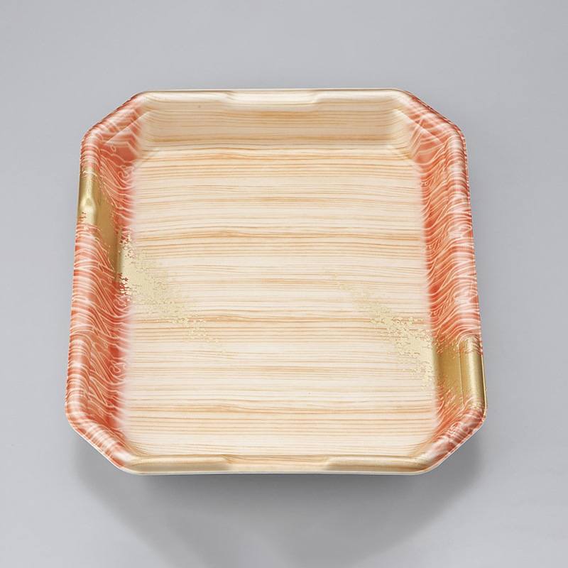 シーピー化成 精肉用トレー L-カク2.5 浜唄茶 50枚/袋（ご注文単位8袋）【直送品】