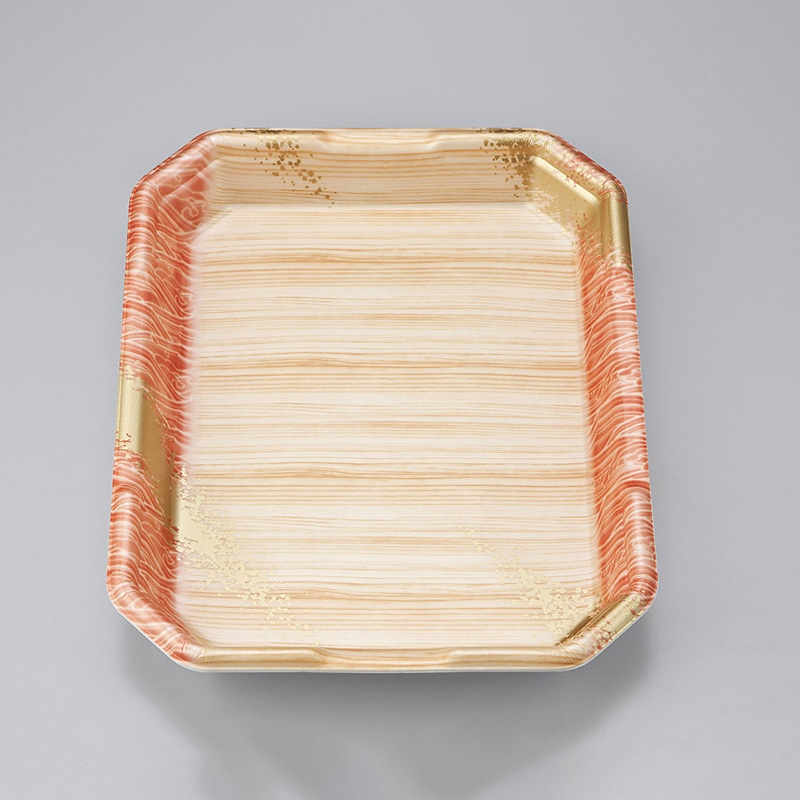 シーピー化成 精肉用トレー L-カク2.8 浜唄茶 50枚/袋(ご注文単位8袋)【直送品】