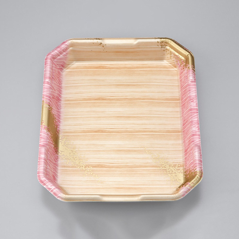 シーピー化成 精肉用トレー L-カク2.8 浜唄桃 50枚/袋(ご注文単位8袋)【直送品】