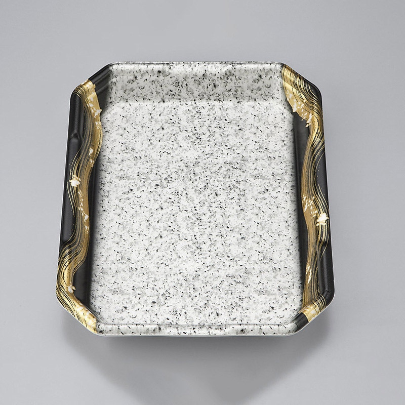 シーピー化成 精肉用トレー L-カク2.8 筆みかげ 50枚/袋（ご注文単位8袋）【直送品】