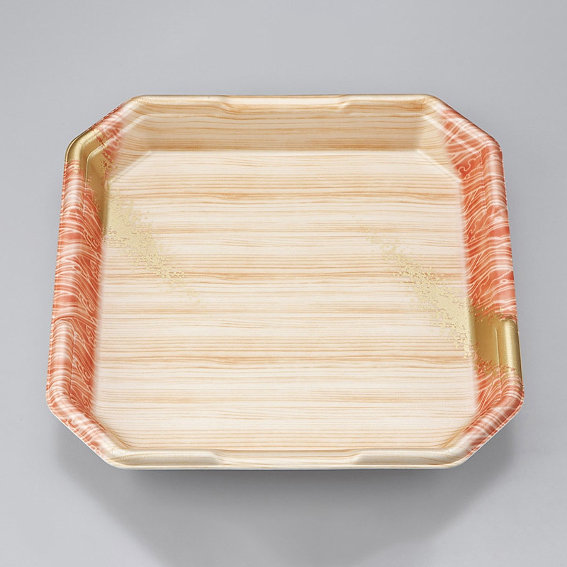 シーピー化成 精肉用トレー L-カク3 浜唄茶 50枚/袋（ご注文単位6袋）【直送品】