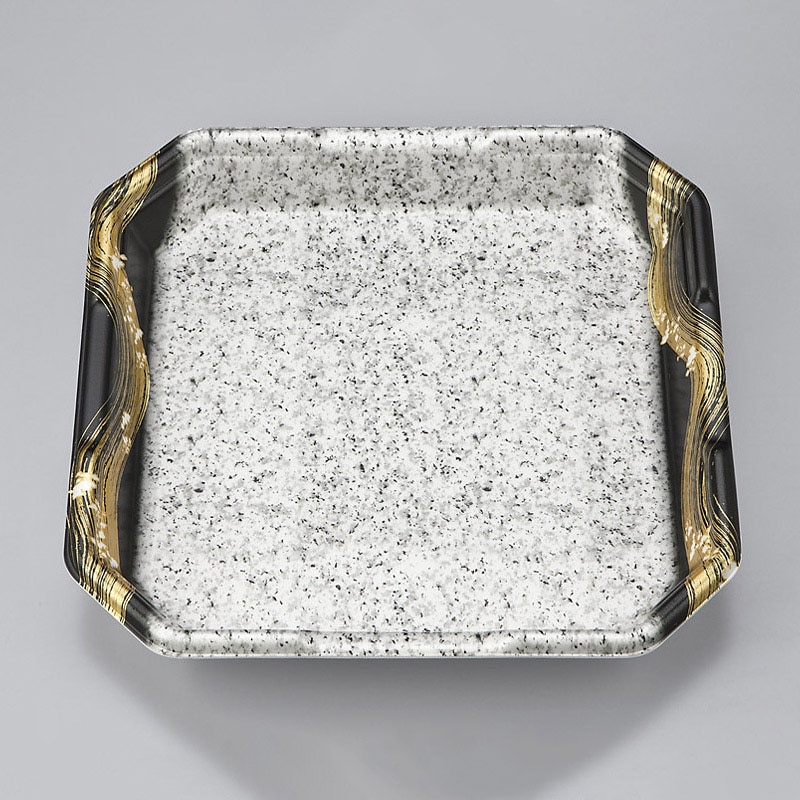 >シーピー化成 精肉用トレー L-カク3 筆みかげ 50枚/袋(ご注文単位6袋)【直送品】