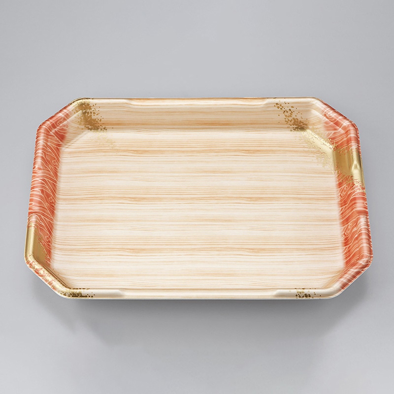 シーピー化成 精肉用トレー L-カク4 浜唄茶 50枚/袋（ご注文単位6袋）【直送品】