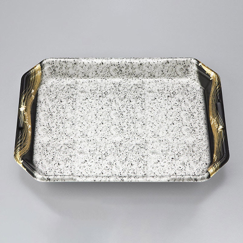 シーピー化成 精肉用トレー L-カク4 筆みかげ 50枚/袋(ご注文単位6袋)【直送品】