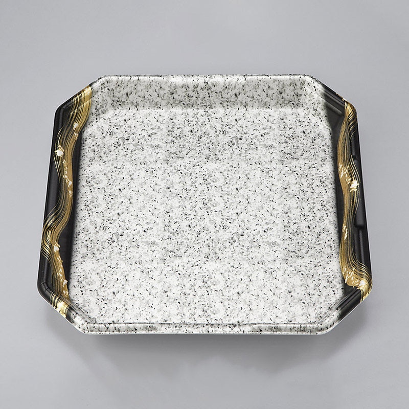 >シーピー化成 精肉用トレー L-カク5 筆みかげ 50枚/袋(ご注文単位6袋)【直送品】