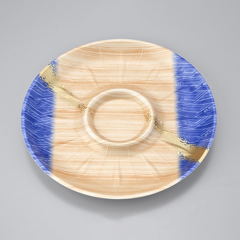 シーピー化成 精肉用トレー　SF丸皿 255 浜唄青 50枚/袋（ご注文単位8袋）【直送品】