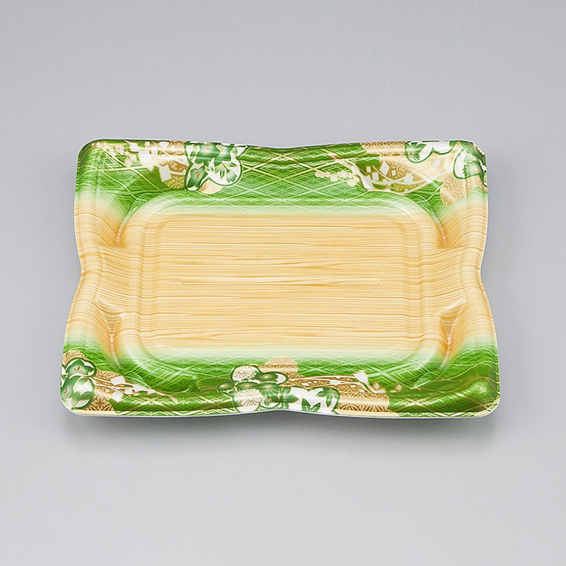 シーピー化成 寿司容器　SF華皿　本体 23 小町緑 50枚/袋（ご注文単位24袋）【直送品】