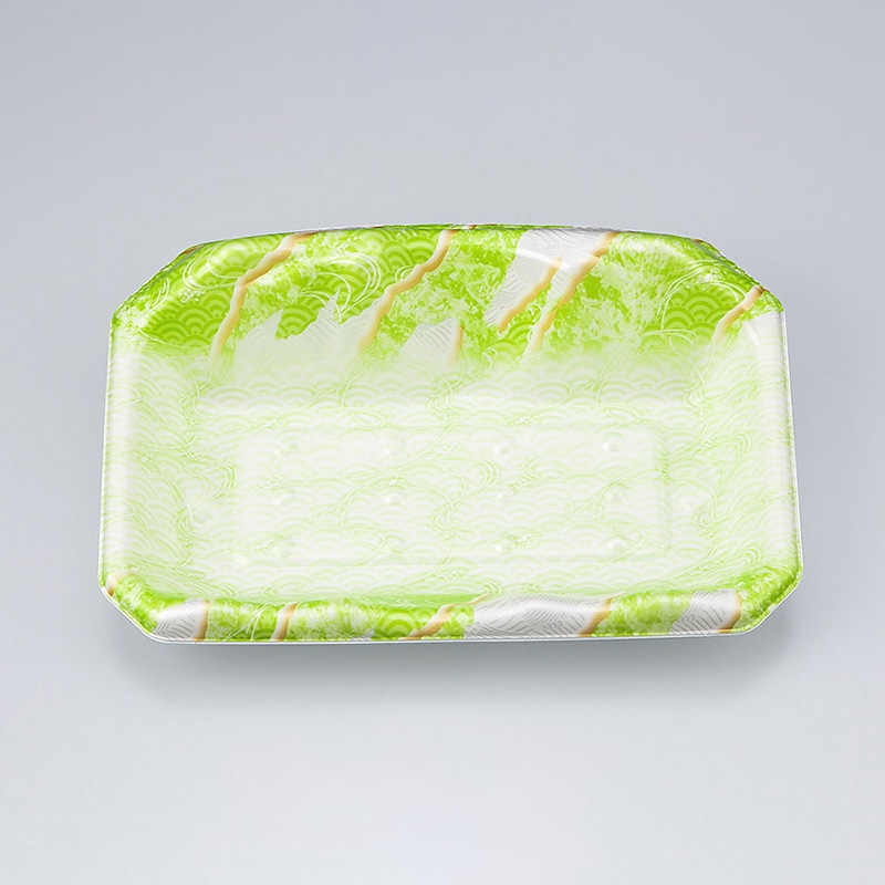 シーピー化成 刺身用トレー　SFサシミ 63 大海緑 50枚/袋（ご注文単位18袋）【直送品】