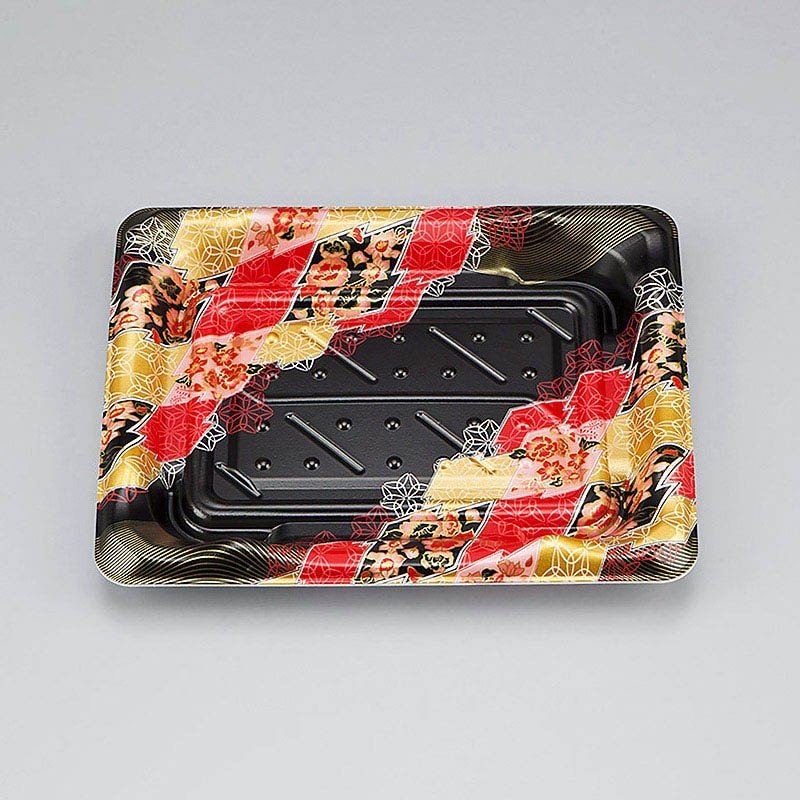 シーピー化成 寿司容器　SF港　本体 23 ななみ赤 50枚/袋（ご注文単位24袋）【直送品】