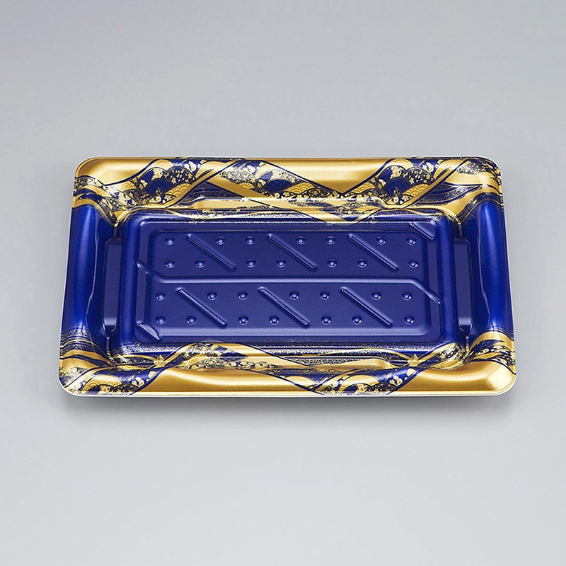 シーピー化成 寿司容器　SF港　本体 24 八重波紺 50枚/袋（ご注文単位18袋）【直送品】