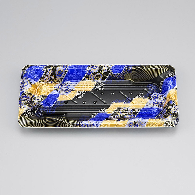 シーピー化成 寿司容器 SF港 本体 14 ななみ青 50枚/袋(ご注文単位24袋)【直送品】