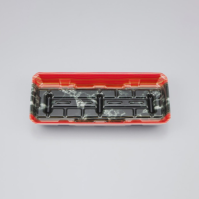 シーピー化成 精肉用トレー LFM-2深 大理石赤 50枚/袋（ご注文単位24袋）【直送品】