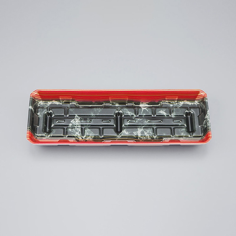 シーピー化成 精肉用トレー LFM-3深 大理石赤 50枚/袋（ご注文単位20袋）【直送品】