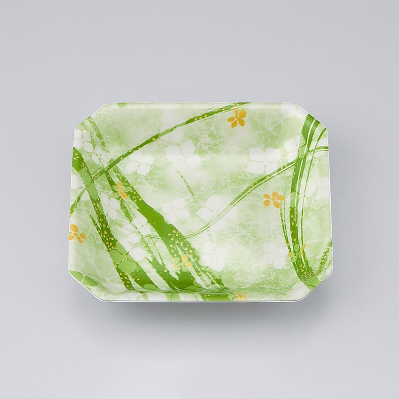 >シーピー化成 惣菜用トレー V-惣菜20 よつば緑 50枚/袋(ご注文単位60袋)【直送品】