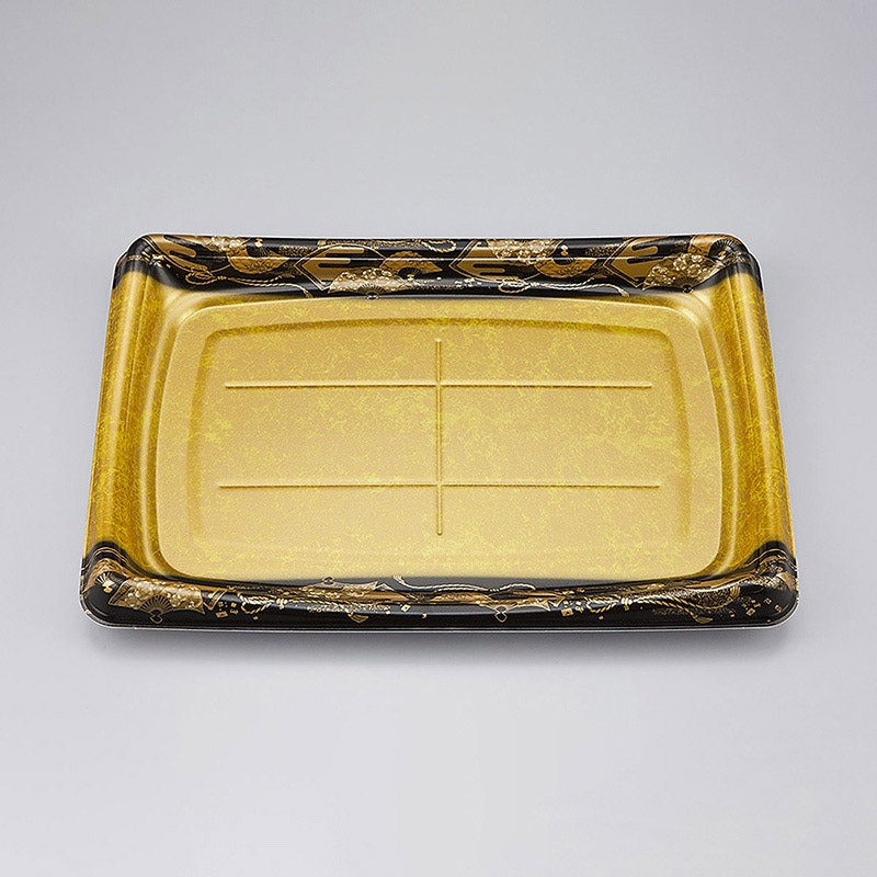 シーピー化成 寿司容器　SFシャチ盛　本体 SFシャチ盛38みやこ扇本体 みやこ扇 10枚/袋（ご注文単位36袋）【直送品】