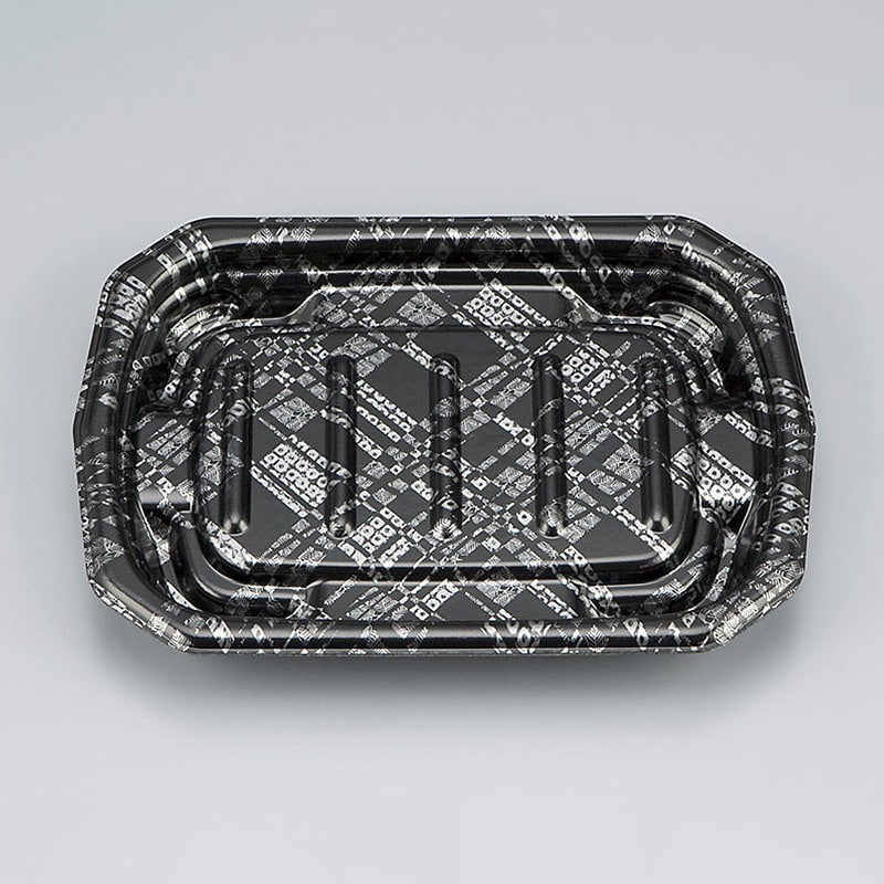 >シーピー化成 惣菜容器 TNデリカ内 本体 19 モダン黒 50枚/袋(ご注文単位16袋)【直送品】