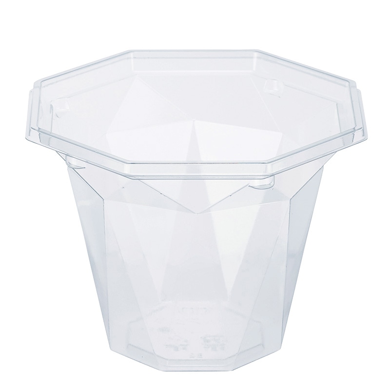 シーピー化成 かき氷カップ フルーツ・スイーツ容器 COPNアクア八角 11(260ml) 本体 50枚/袋