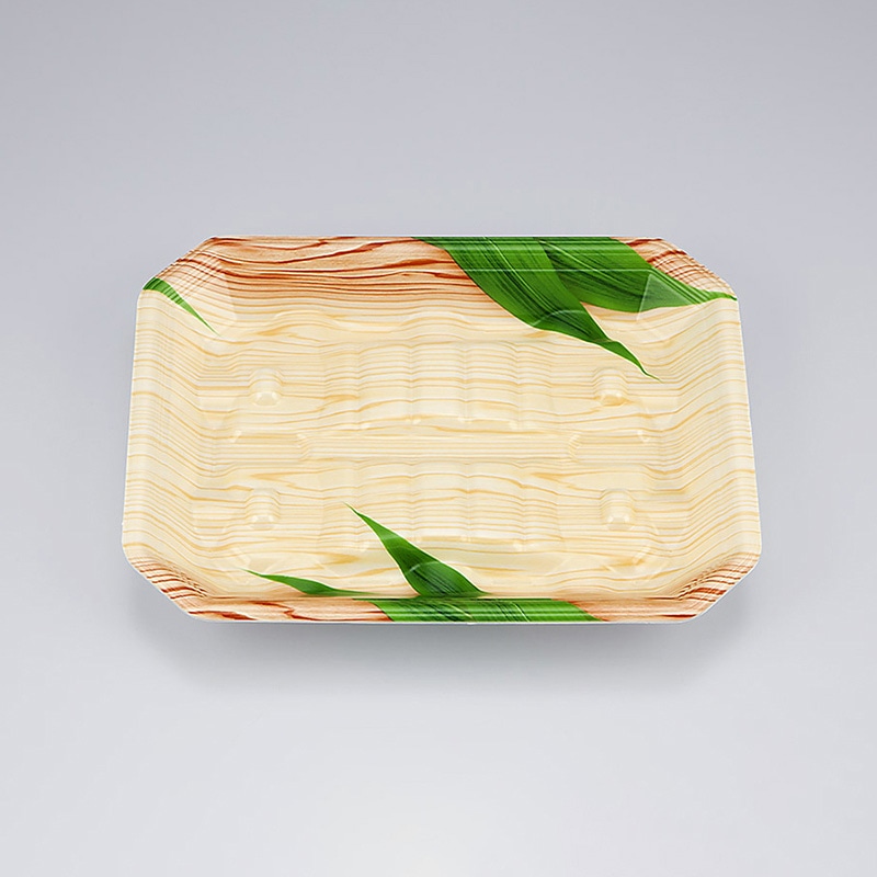 シーピー化成 水産用トレー　匠筏 22-17-26A 笹木目 50枚/袋（ご注文単位16袋）【直送品】