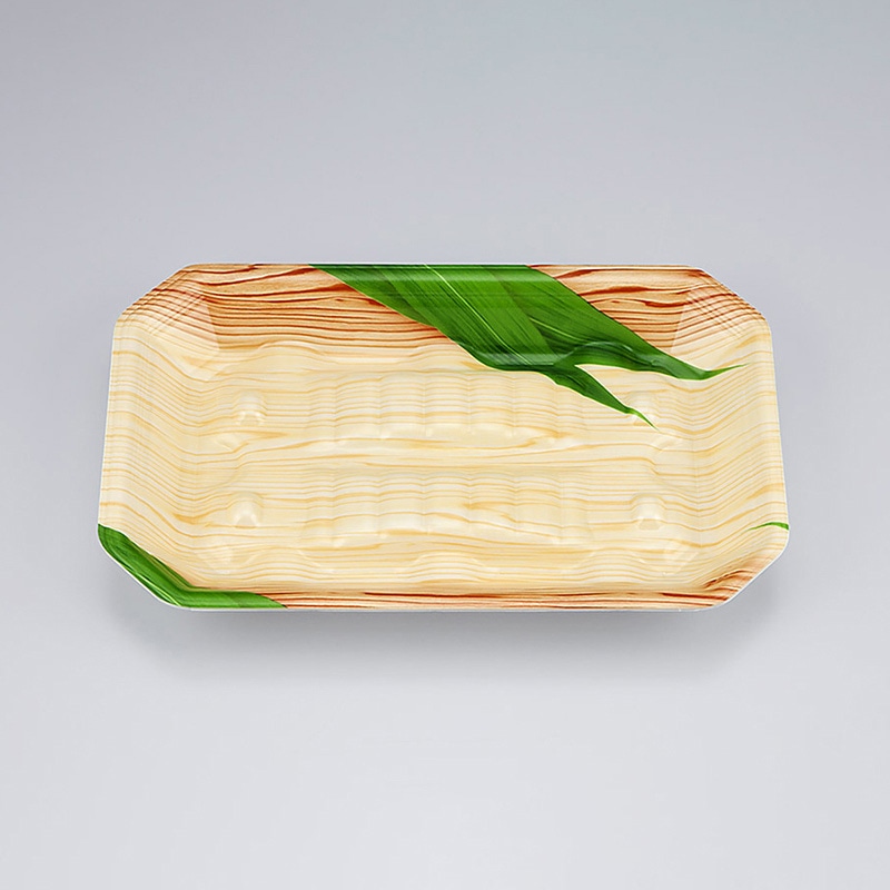 シーピー化成 水産用トレー　匠筏 24-15-26A 笹木目 50枚/袋（ご注文単位16袋）【直送品】