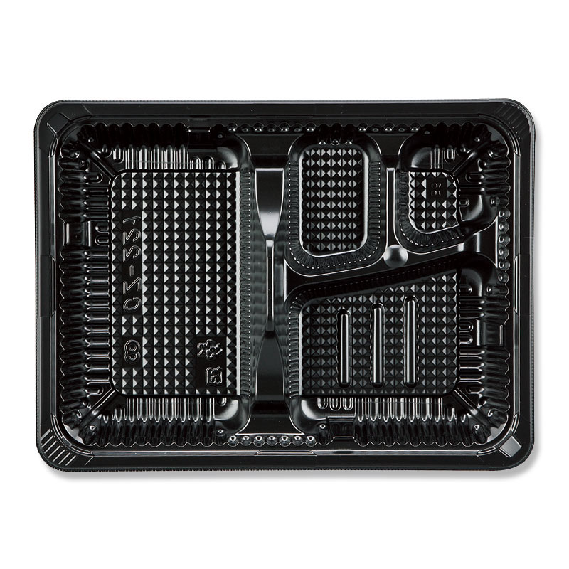 シーピー化成 弁当容器 CZ-221 BS黒 本体(N) 50枚/袋