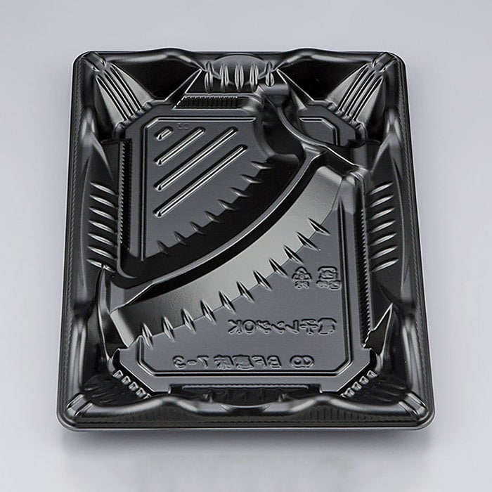 シーピー化成 弁当容器 BF恵味 本体 7-3(N) 黒 50枚/袋(ご注文単位16袋)【直送品】