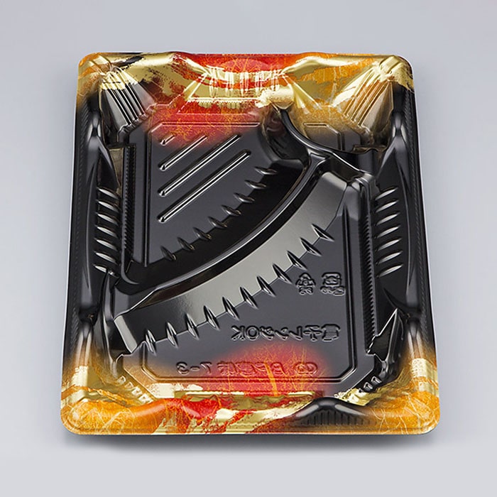 シーピー化成 弁当容器 BF恵味 本体 7-3(N) 天舞赤 50枚/袋(ご注文単位16袋)【直送品】