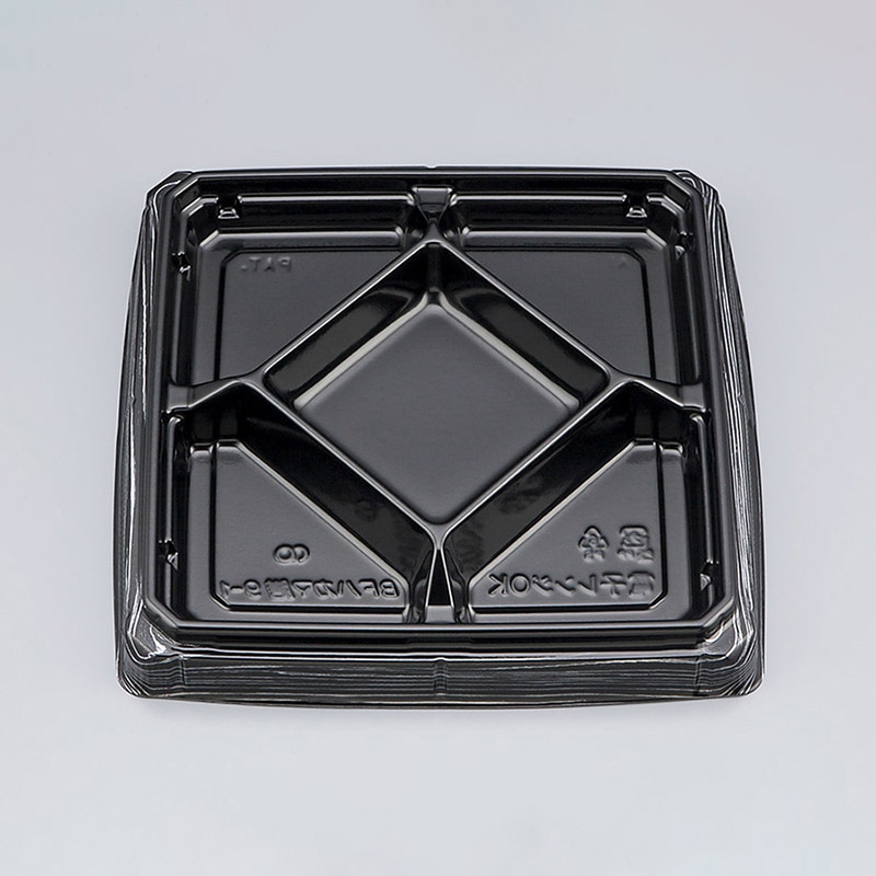 シーピー化成 弁当容器　BFハカマ膳　本体 9-1（N） 黒板目 50枚/袋（ご注文単位8袋）【直送品】