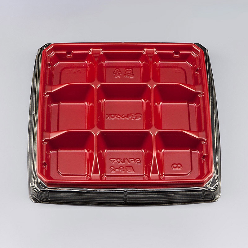 シーピー化成 弁当容器　BFハカマ膳　本体 9-2（N） 金板目 50枚/袋（ご注文単位8袋）【直送品】