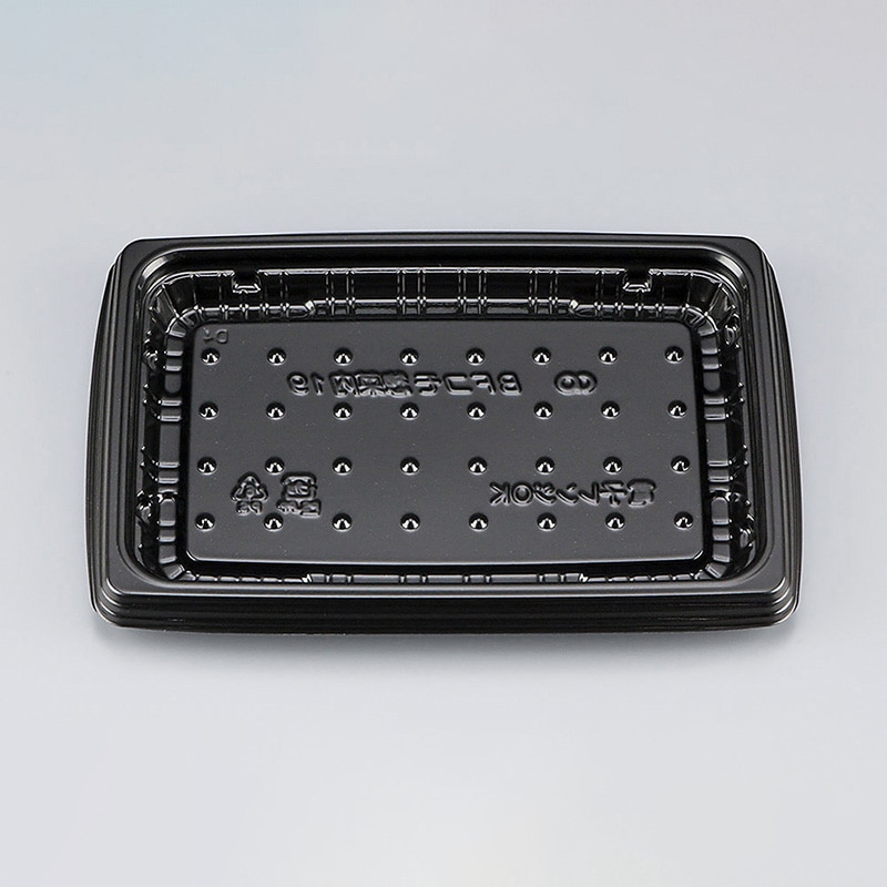 シーピー化成 惣菜容器 BFコモ惣菜内 本体 19(N) 黒 50枚/袋(ご注文単位24袋)【直送品】