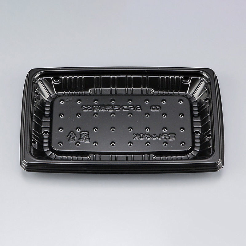 シーピー化成 惣菜容器 BFコモ惣菜内 本体 32(N) 黒 50枚/袋(ご注文単位16袋)【直送品】