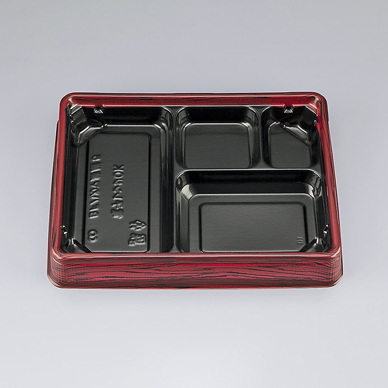 シーピー化成 弁当容器　BFハカマ集膳　本体 5（N） ローズW 50枚/袋（ご注文単位12袋）【直送品】